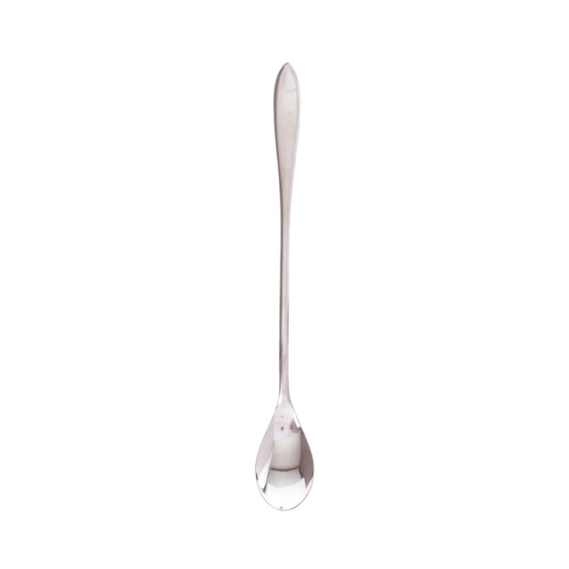 KOKER té helado cuchara de mango largo juego de 4 cóctel Stir cucharas cucharillas de café de acero inoxidable 