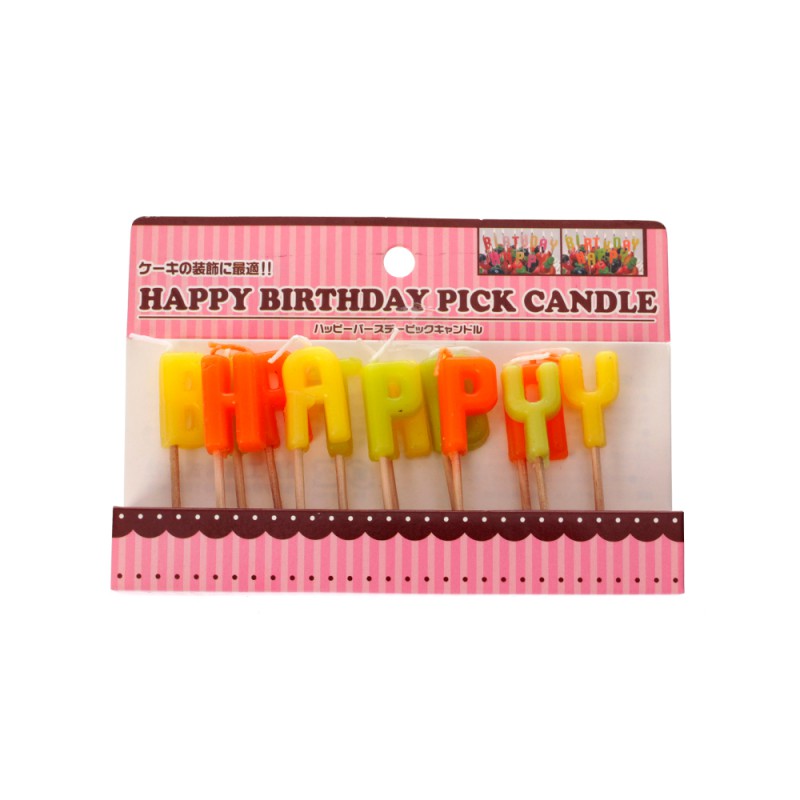 Juego de 13 velas que dicen Happy Birthday