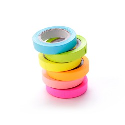 Paquete de cintas adhesivas de papel colores (6 piezas)
