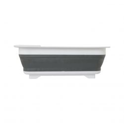 escurridor de platos con diferentes secciones en color blanco