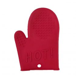 guantes de silicona para cocina rojo
