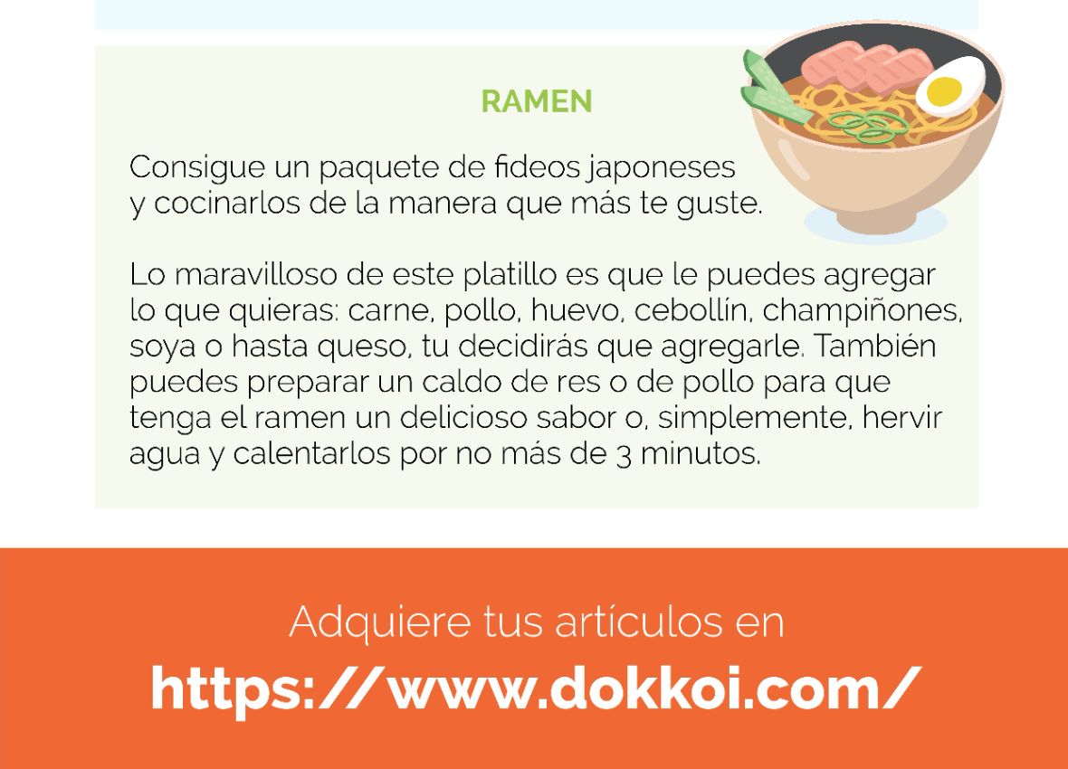 comida japonesa infografia ramen