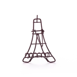 Caballete en forma de torre Eiffel blanco